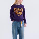 Свитер с вязкой и логотипом в виде сердца HUMAN MADE, белый - фото 10