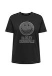 Футболка ONLY SMILEY, Black - фото 4