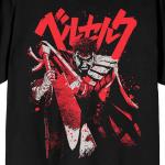 Мужская футболка с рисунком Berserk Guts Licensed Character, черный - фото 2