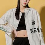 MLB Рубашка Basic Logo New York Yankees унисекс cream - фото 5