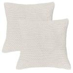 Наволочка wometo Strick (2 шт), 45x45 см, белый - фото