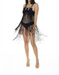Белла макраме накидка в черном цвете NHall Resortwear - фото 3