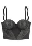 Бюстгальтер-балконет LASCANA, серый - фото
