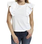 Топ Sloane белого цвета DREW - фото