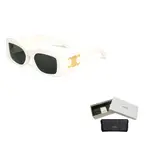 CELINE Триумф Xl 01 солнцезащитные очки из ацетата, White - фото