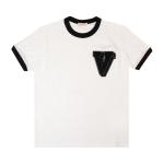 Футболка Valentino Logo Ringer 'White', белый - фото