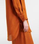 Рубашка из льняной ткани Mignonette Eres, Ecorce - фото 4