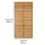 Коврик для ванной бамбук, коричневый - фото 4