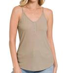 Рубашка-ками на весь день в цвете Light Mocha ZENANA - фото