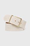 Замшевый ремень Answear Lab, бежевый - фото