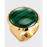 Маленькое регулируемое кольцо с малахитом NEST Jewelry, цвет Malachite - фото 3