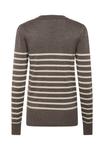 Джемпер Saint Tropez MilaSZ Shimmer Stripe Pullover, Mink Gray Morn Shimmer Stripe/Dark Grey - фото 6