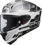 Шлем Shoei X-Fifteen Proxy TC-6, серый / белый - фото