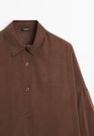 Блуза Massimo Dutti LONG FLOWING , Dark Brown - фото 9