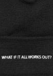 Шапка WHAT IF WOOLY COMBED Flexfit, черный - фото 3
