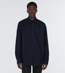 Хлопковая рубашка Raf Simons, Dark Navy - фото 3