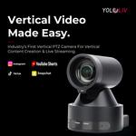 Вертикальная PTZ-камера YoloLiv Verticam 1080p для потоковой передачи данных с 12-кратным оптическим зумом - фото 6