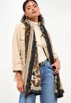 Шарф Lipsy PRINTED , Brown Leopard/Brown - фото
