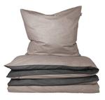 Двусторонний комплект постельного белья из тонкой фланели, двусторонний. Schiesser, черный - фото