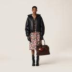 Стеганая куртка из наппы MIU MIU, черное - фото 2