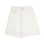 ELLE Джинсовые шорты Women's White Moderate - фото