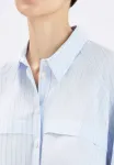 Рубашка vitalize в прямую полоску High, Blu - фото 4