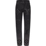 Джинсовые брюки Lv Monogram LOUIS VUITTON, черный - фото 3