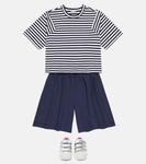 Хлопковая футболка и шорты Il Gufo, синий - фото 2