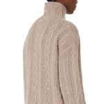 Свитер с высоким воротником и косами 'S Max Mara, бежевый - фото 5