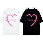 Футболка унисекс без тематики, синий флотский, кастом с сердцем слева - фото 4