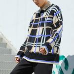 Badfive свитер мужской черный клетчатый Lining, черный - фото 3