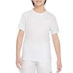 Nike Футболка dri fit miler белая детская - фото 3