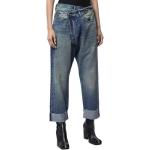 Кроссовер укороченные джинсы R13, синий - фото 5