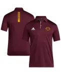 Мужская бордовая поло Arizona State Sun Devils Coaches adidas - фото