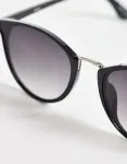Черные круглые солнцезащитные очки Pieces - фото 2