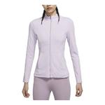 Куртка solid color slim fit zipper hoodless jacket pink purple Nike, бежевый - фото