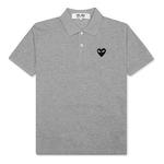 Рубашка поло polo black emblem 'grey' Comme Des Garcons Play, серый - фото