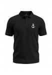 Рубашка поло MIT ANKER-LOGO KURZARM Neverless, черный - фото 3