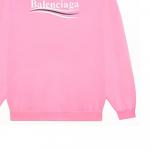 Свитшот женский Balenciaga с логотипом, светло-розовый - фото 6