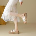 Слипоны на платформе 5 см женские AGSDON, серебряный - фото 9