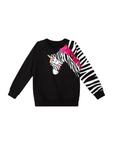 Пуловер Denokids Sweatshirt Zebra Ruffled, черный - фото 2