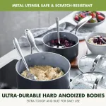 Набор посуды GreenPan Valencia Pro, 22 предмета, серый - фото 7