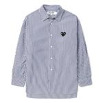 CDG Play Рубашка унисекс синяя - фото