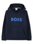 Худи с логотипом BOSS Kidswear, синий - фото
