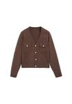 Кардиган Massimo Dutti Cardigan, Dark Brown - фото 5