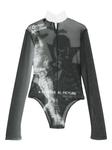 GCDS боди с графичным принтом, черный - фото 2
