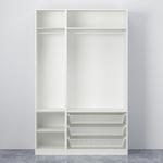 Гардероб PAX/FLISBERGET IKEA, 150x60x236 см, белый/антрацит - фото 6