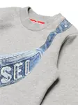 Толстовка с логотипом Diesel Kids, серый - фото 3