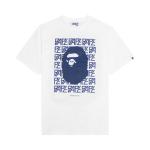 Футболка с монограммой BAPE Logo, цвет Белый - фото