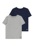 Рубашка Levi's Kids, Navy/Mottled Grey - фото